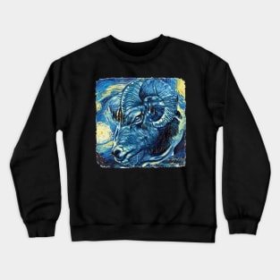 Aries Van Gogh Style Crewneck Sweatshirt